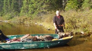 Claude with cow shot this fall (Raynald Pilon)  