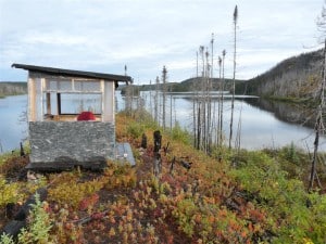 The blind at the south end of Lac Fourchette