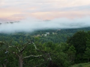 Fog over the Bear River Valley as seen from Mitch Brownstein's house -Drew Monkman