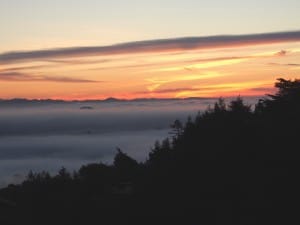 Sunrise over Mill Valley and San Francisco Bay (Photo: Drew Monkman)