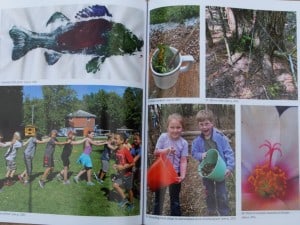 There are 16 pages of colour photos that link to some of the activities. 