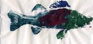 Gyotaku fish print - Jacob Rodenburg 